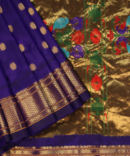 Classic Chatai Border Paithani: Rudraksh Butti