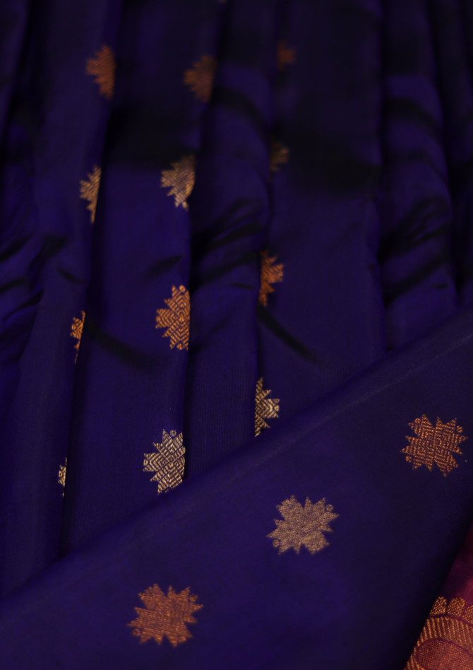 Signature Twist: Gap Border, Fancy Pallu & Butti