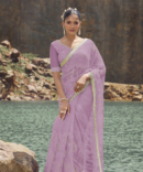 Net Fabric with Satin Net Blouse