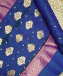 Dark Rama Chanderi Silk Saree