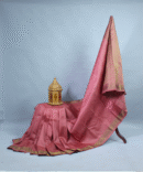 Coral Fancy Pure Kanchi Neem Jari Border Butta Saree