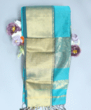 Peacock Maheshwari Pure Handloom Silk Full Big Border Cotton Saree